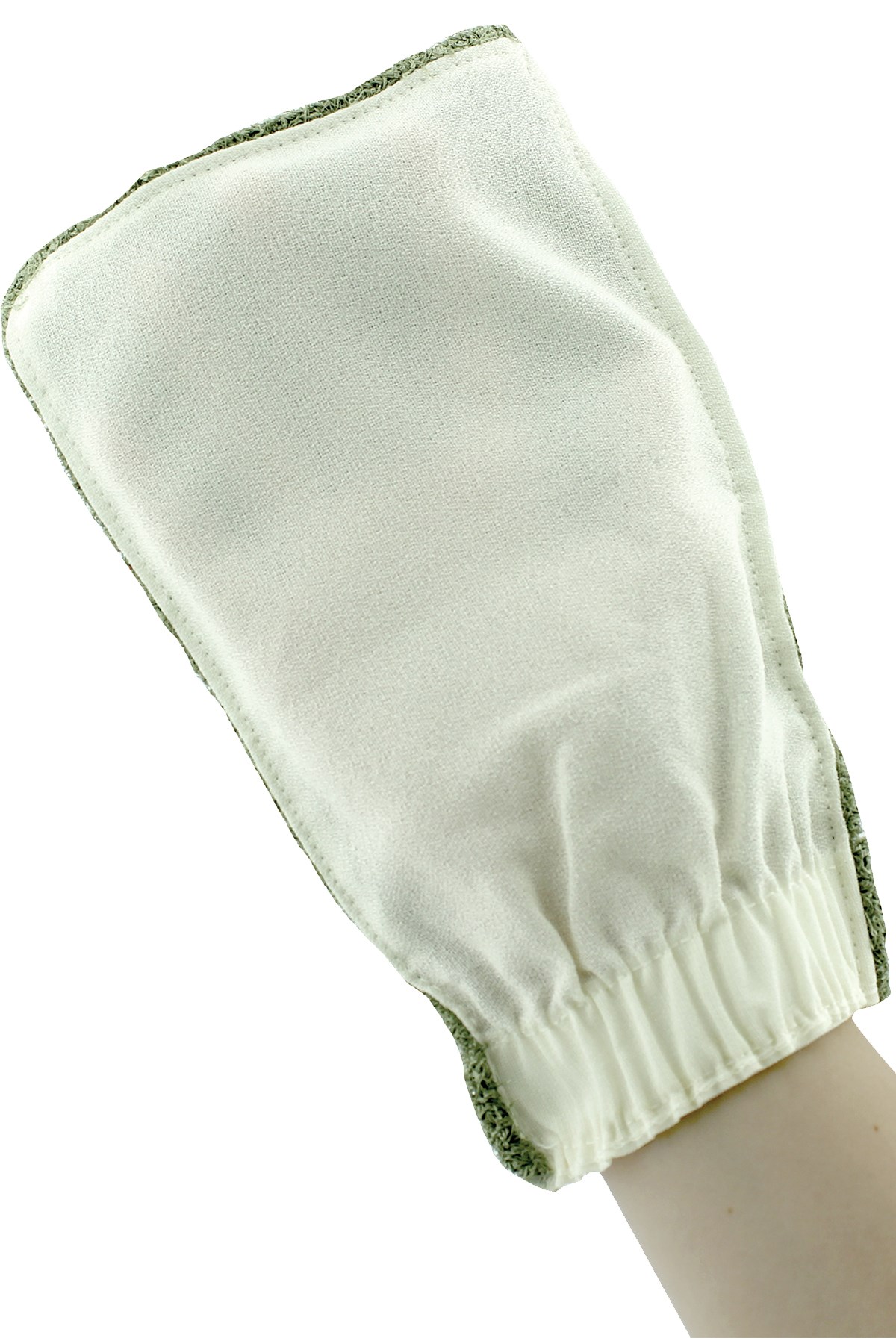 Dual Peeling Exfoliating Bath Mitt 100 floss + Soap Glove 100 Polyester