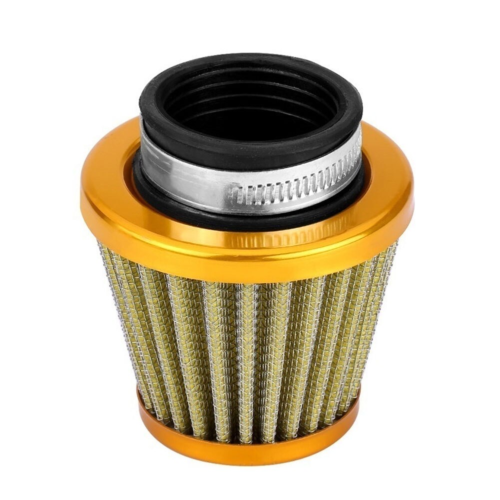 8 Mm Universal Motorrijwiel Atv Dirt Bike Air Filter Cleaner Vervanging: YELLOW