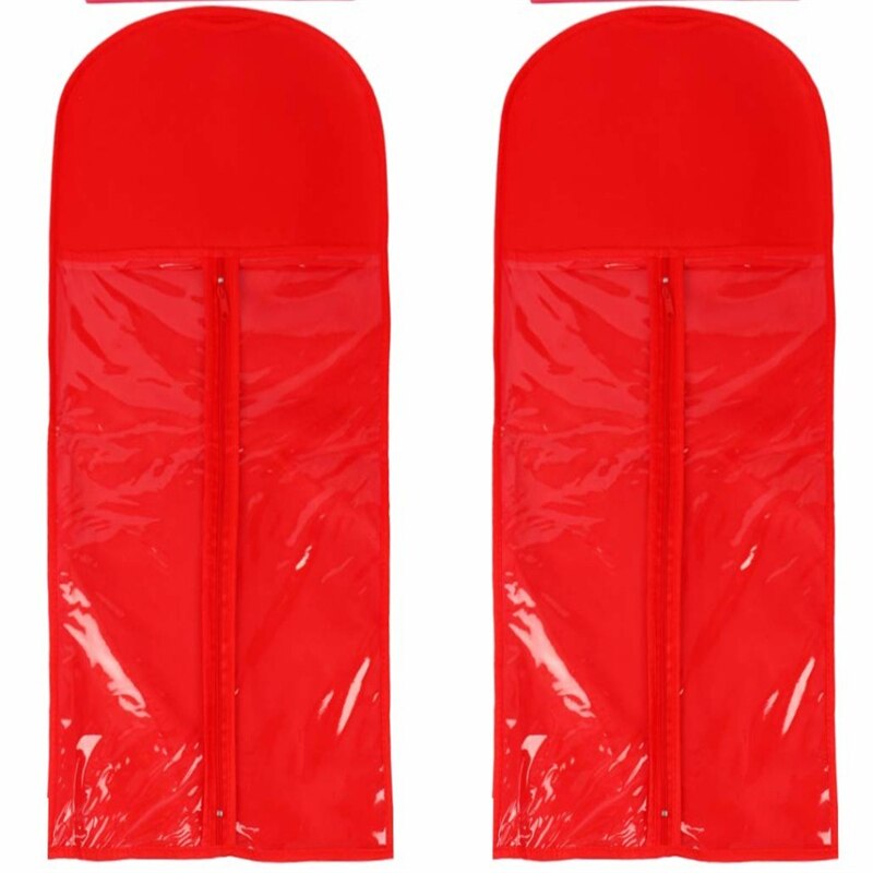 Sac de rangement de perruque Non tissé, housse anti-poussière avec cintre, sac de rangement de perruque Portable de meilleure pour queue de cheval/Clips d&#39;extensions de cheveux
