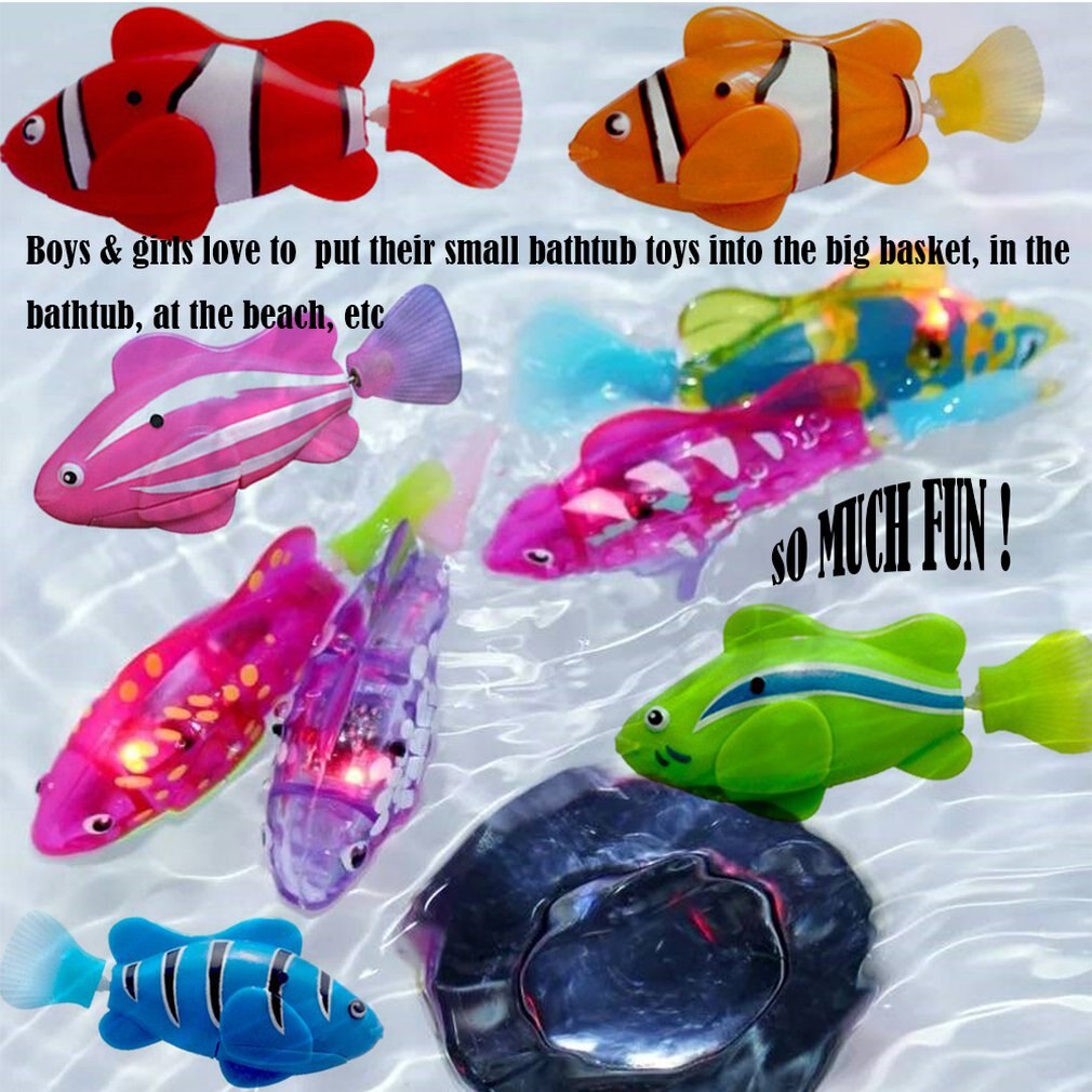 Mini Bionic Fishing Toy Electric Swimming Magical Le Bao Fish Underwater World Deep Sea Electronic Sensing Fish Baby Bath