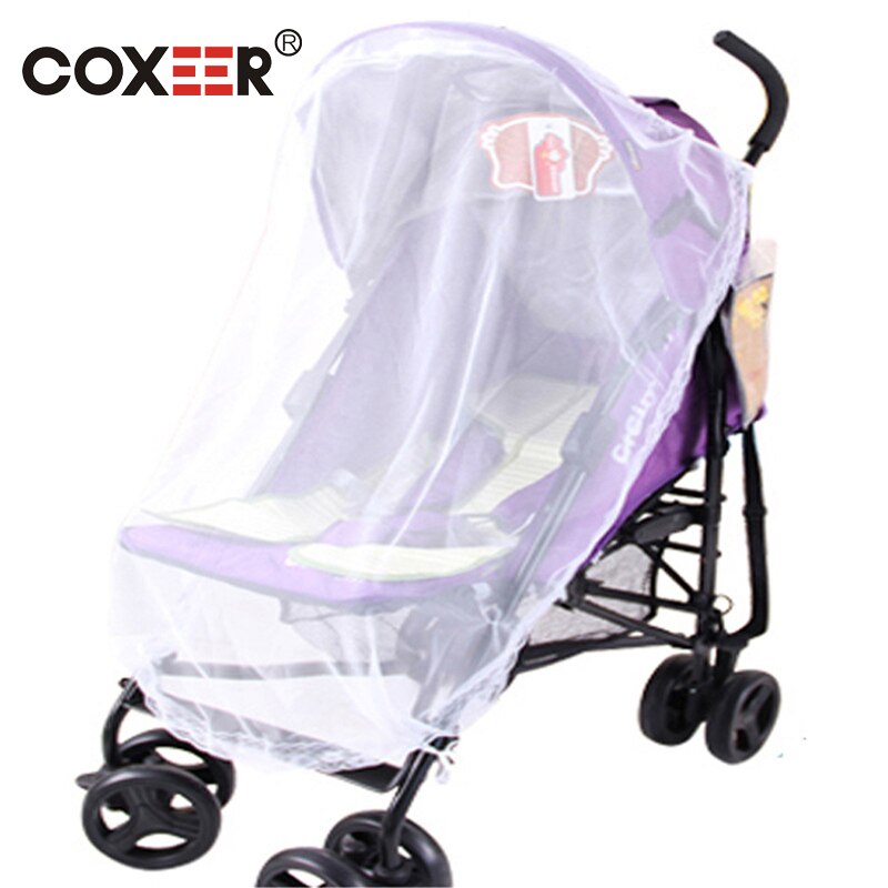 Coxeer Baby Kids Kinderwagen Klamboe Wiegen Carriers Mosquito Tent Kant Purfle Effen Kleur Baby Veilig Klamboe Klamboe