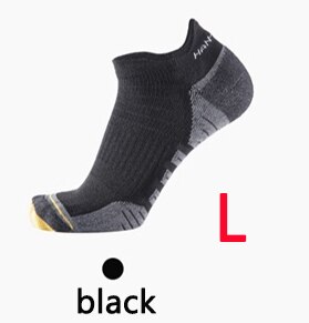 3 pares Xiaomi calcetines deportivos acolchados ligeros de secado rápido transpirables para hombre y mujer calcetines de barco Primavera Verano otoño calcetines cortos de tobillo: L Black Short