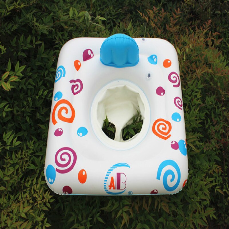 Sommar baby simring baby armhåla ring baby sittande ring flytande ring baby sätesring livboj 0- 3 år gammal 0.3 sporter: Fyrkantig cirkel vit
