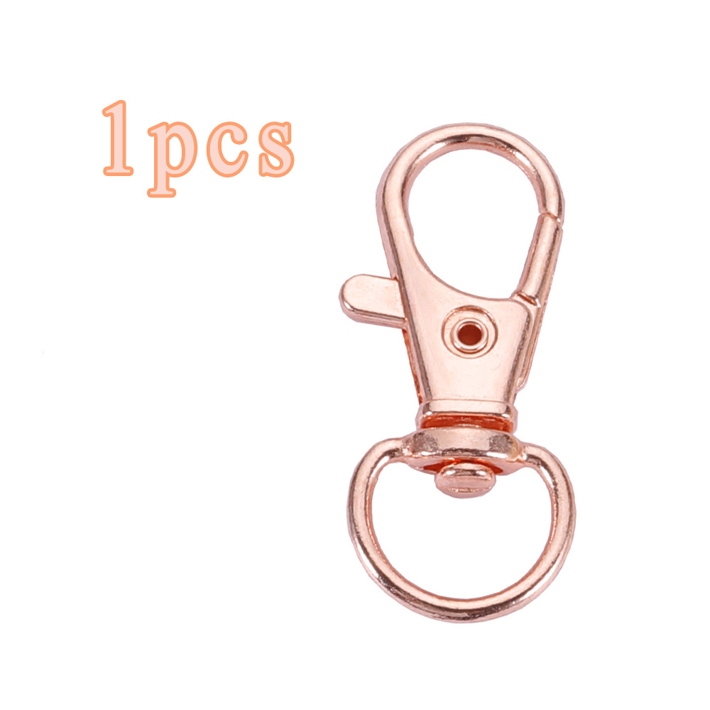 1/5/10/20pcs Goud Verzilverd Karabijn Haken Split Sleutelhanger Swivel Connector Karabijnhaak voor Sieraden Bevindingen Maken DIY: Donkergrijs