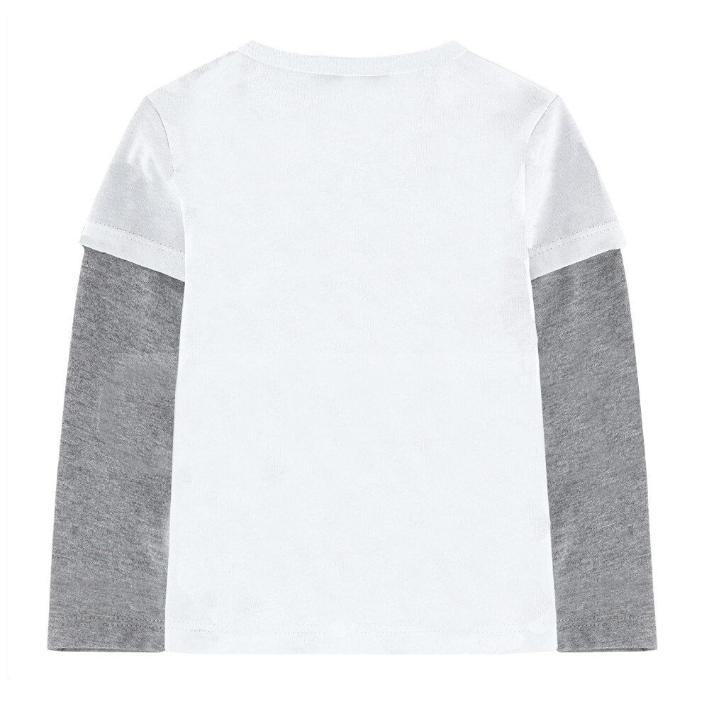 Jongens t-shirts casual lange mouwen lente herfst husky print tops kinderen jongen koos tops 2-12y kinderkleding