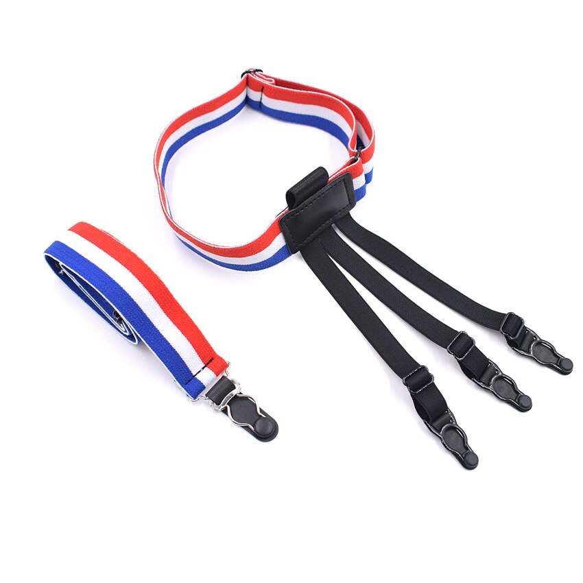 Man&#39;s Shirts Suspenders Sock Stays Skirt Holder Gentleman&#39;s Garters Gourd Buckle Elastic Uniform Strap