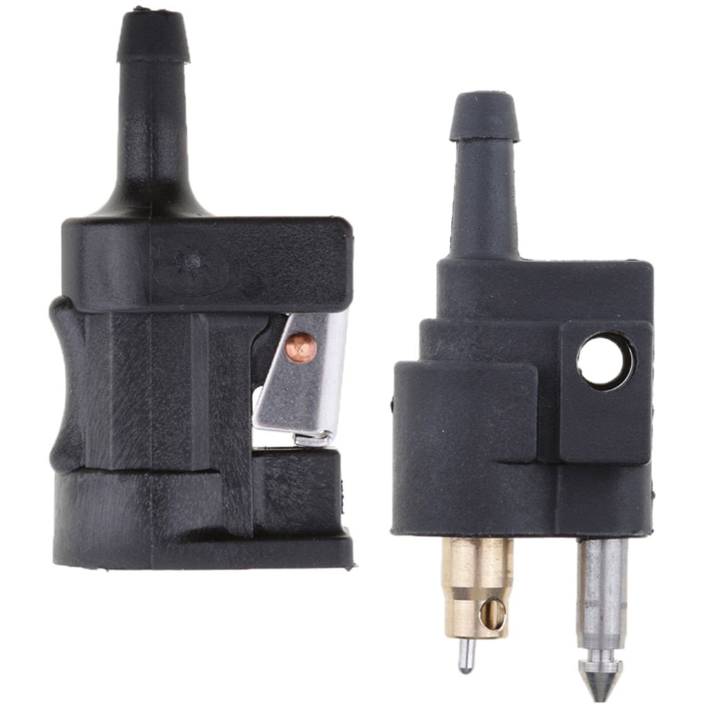 1/4 Inch Male Fuel Line Connector Joint Fitting Car Auto Replacement Part for Yamaha Outboard Motor Tank Side Mount on Engine