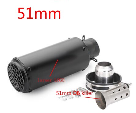 51Mm/60Mm Inlet Motorfiets Pijp Escape Uitlaat Sc Uitlaat Voor Gp-Project Met Db killer Universal Pitbike Vespa: J