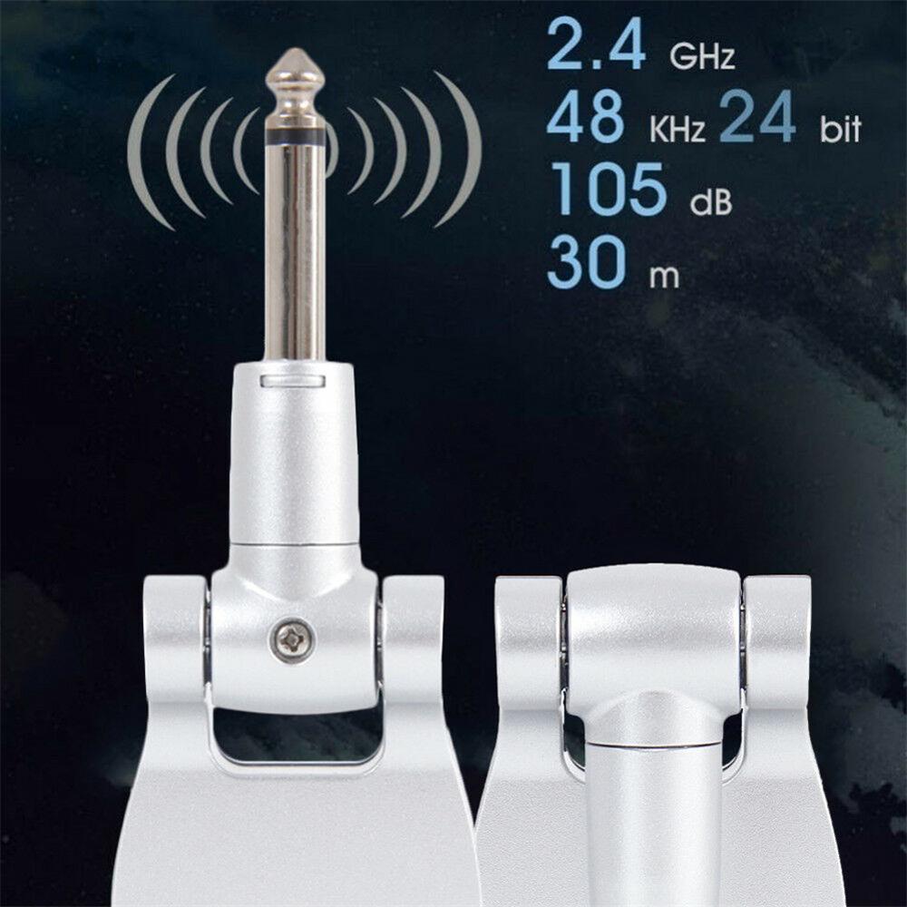 2.4Ghz Draadloze Gitaar System Zender Ontvanger Ingebouwde 30 M Zendbereik 1/4 "Elektrische Gitaar Versterker Bateria mixer