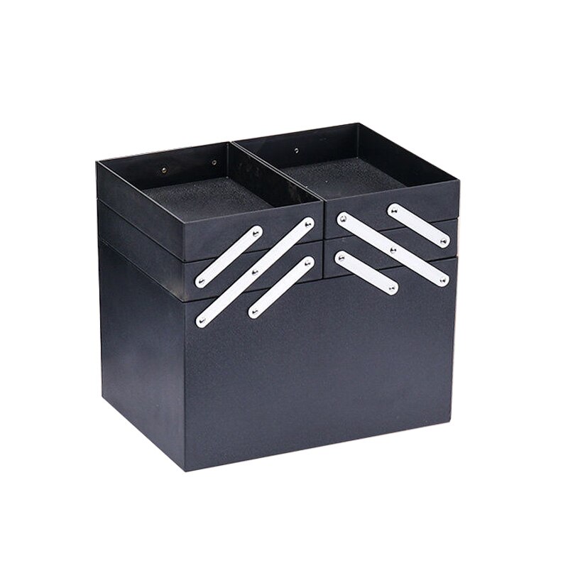 large capacity Make up bag multi-layer manicure hairdressing embroidery tool kit cosmetics storage case toiletry bag: Only inside box