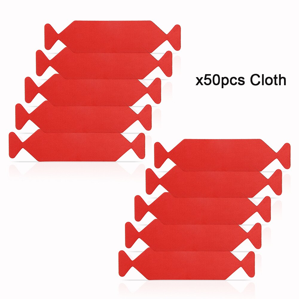 FOSHIO-ESPÁTULA de envoltura de vinilo para coche, tela de fieltro impermeable, protector de fibra de carbono, rascador de tinte de Ventanilla, 10/50/100 Uds.: 50pcs cloth