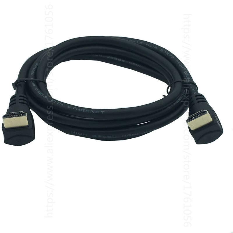 Câble hdmi coudé 4k 1080p degrés vers le haut et vers 90 bas pour xbox, hdtv, dvd et vidéo 0.3m 0.6m 1.8m