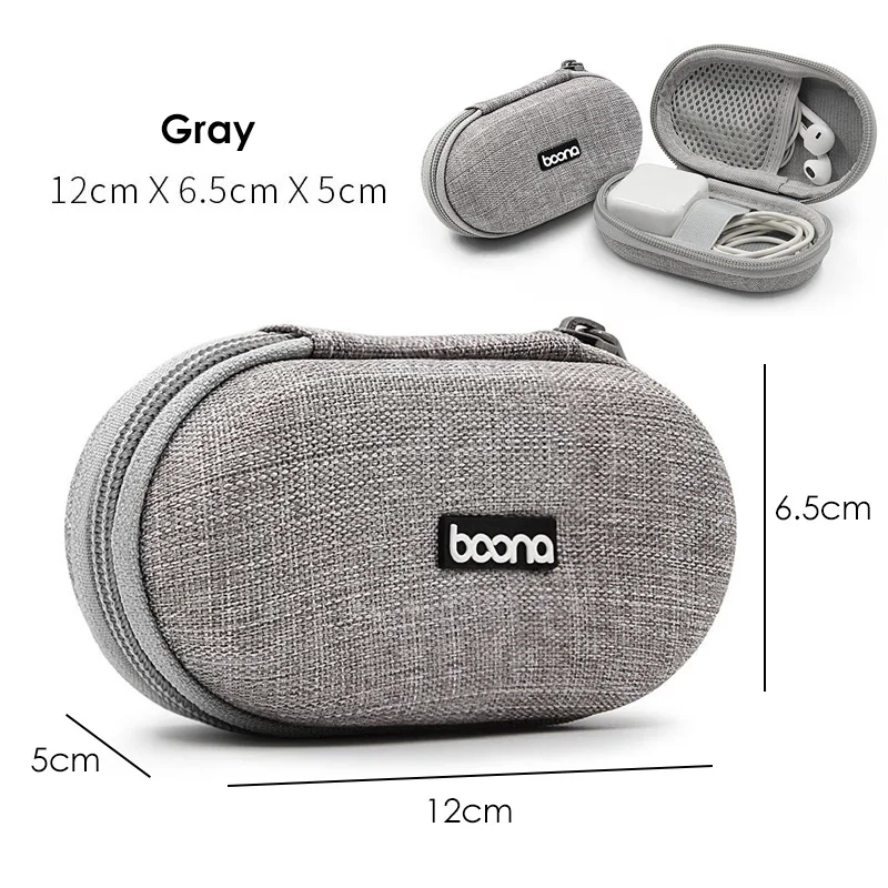 Portable Mini Hard Shell Digital Gadgets Storage Bag Bluetooth Earphone MAC Charger Case Data Cable U Disk Organizadores Box: Orange