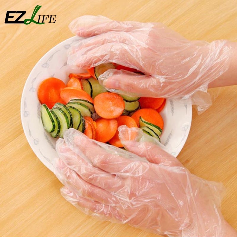 100/50 Pc Einweg Handschuhe Gastronomie Lebensmittel Klasse Geschirr Gastronomie Schönheit Handschuhe Küche Reinigung
