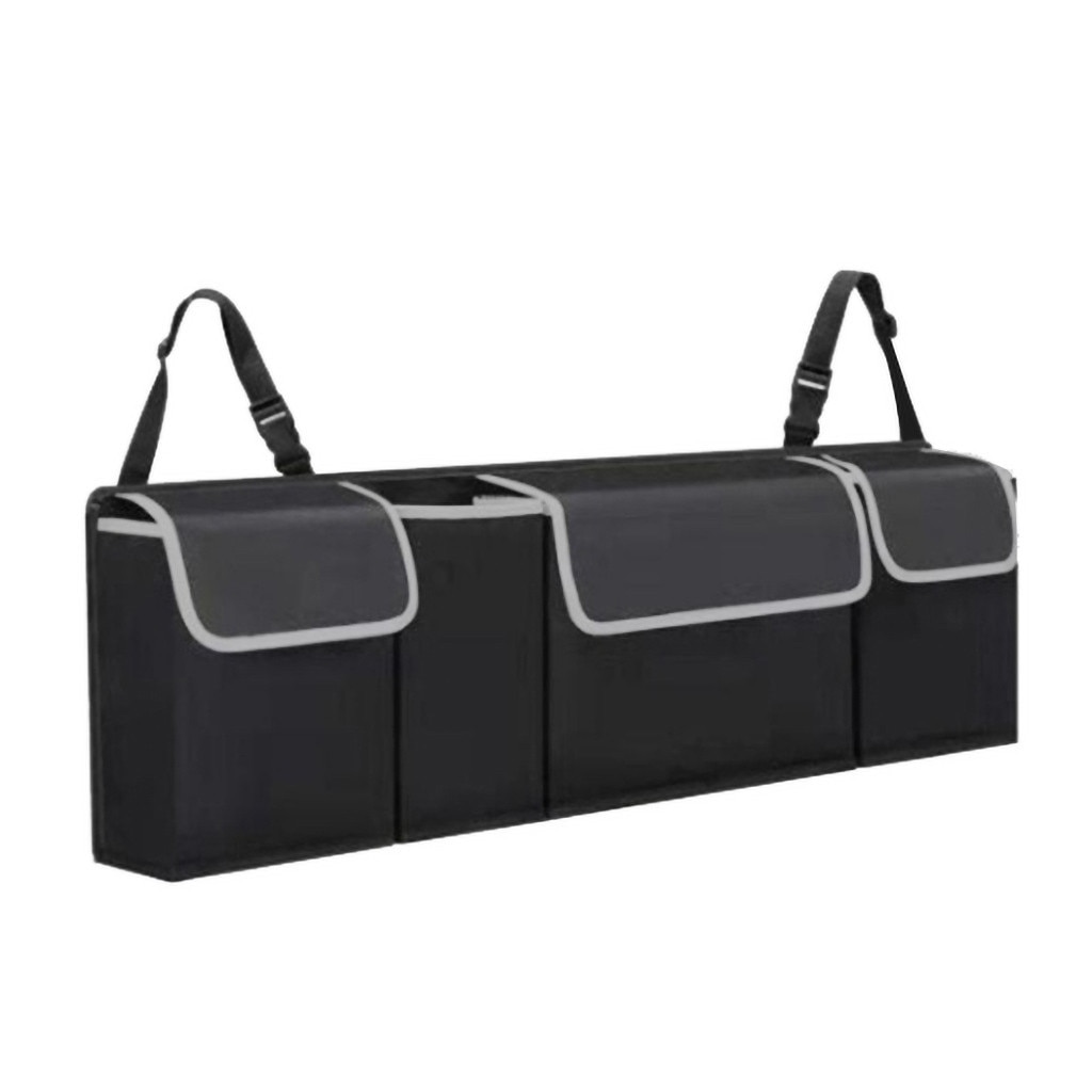 Bilarrangør bagagerum bagved sæde opbevaringspose netto højkapacitets multi-brug oxford ryg interiør tilbehør bilsæde  #lr1
