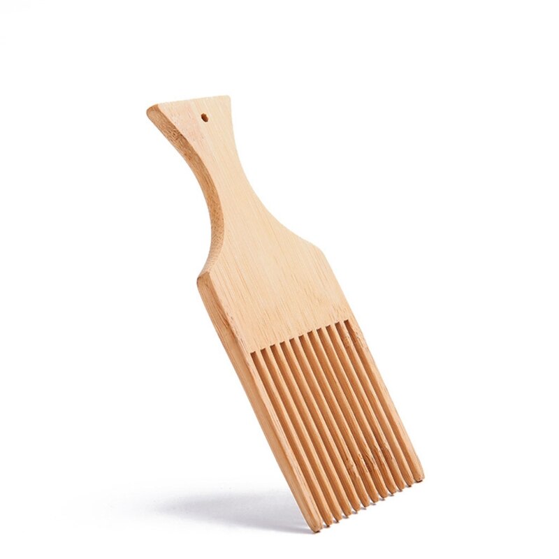 Houten Baard Kam Hout Olie Haar Pick Kam Baard Pick Kam Houten Haar Picks Niet-Statische Lange Tand Detangling kam Voor Vrouwen Mannen