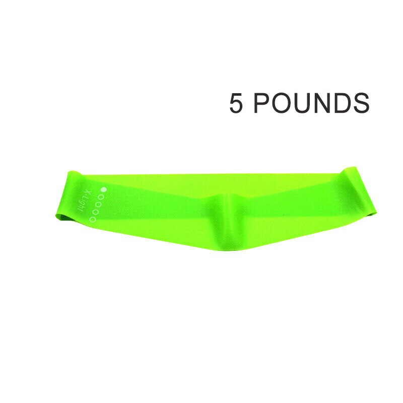 5 Workout Bands Fitness Equipment Exercise Resistance Loop Bands Set Of With Carry Bag For Legs Butt Arms Yoga Fitness Pilates: 1pc green