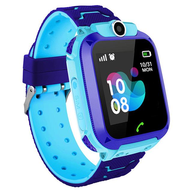 Smart Horloge voor Kids Telefoon Horloge voor Android IOS Leven Waterdichte LBS Positionering 2G Sim-kaart Dail Oproep d29: Blue