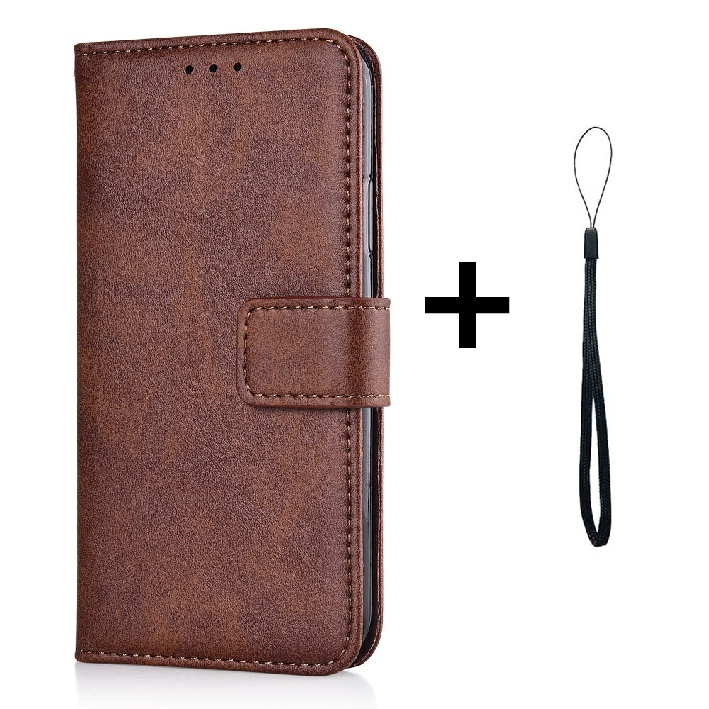 Custodia a portafoglio per BQ 5047L come custodia in pelle per telefono per BQ 5047 L come custodia a libro per copertina BQ 5047L: niu-Brown