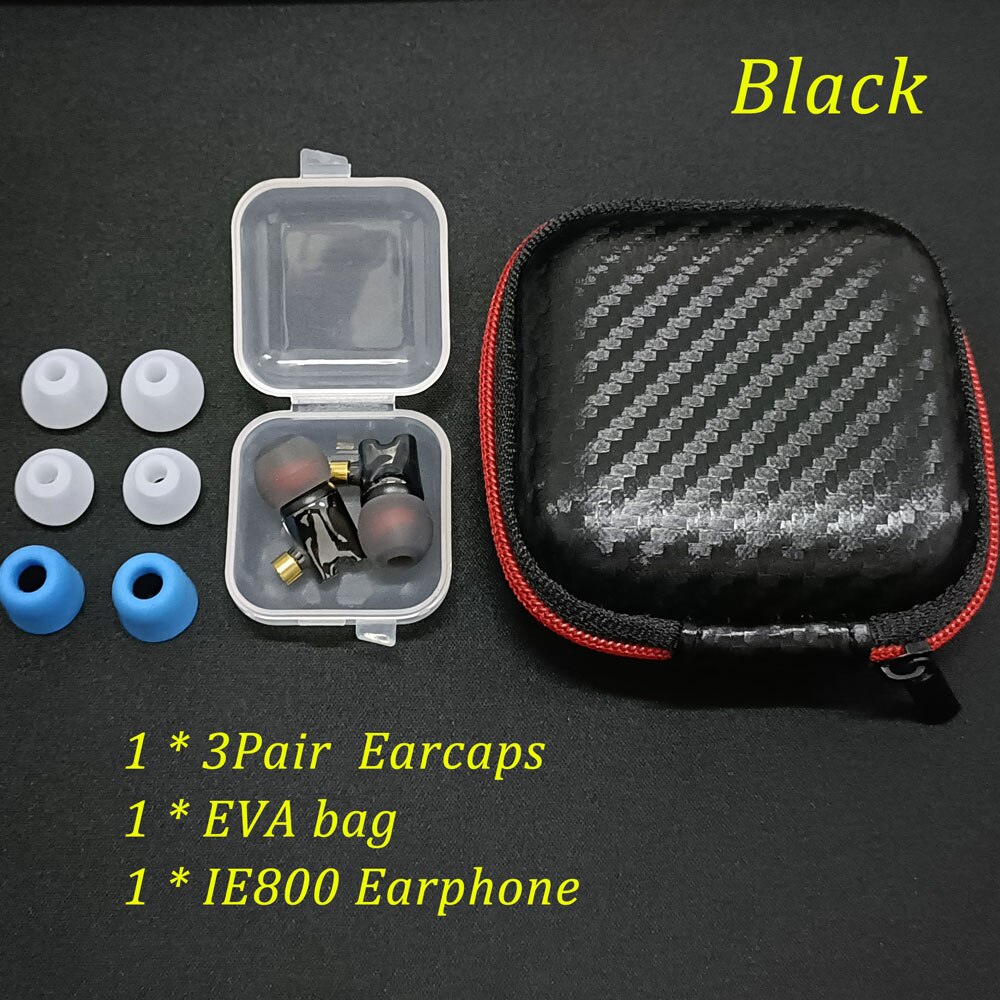 Newest MFI Lightning/Type-c DAC Decoding ALC5686 cable DIY Earphone For Senhai IE800 S Hybrid Drive Ceramic Cavity Headset: Black IE800