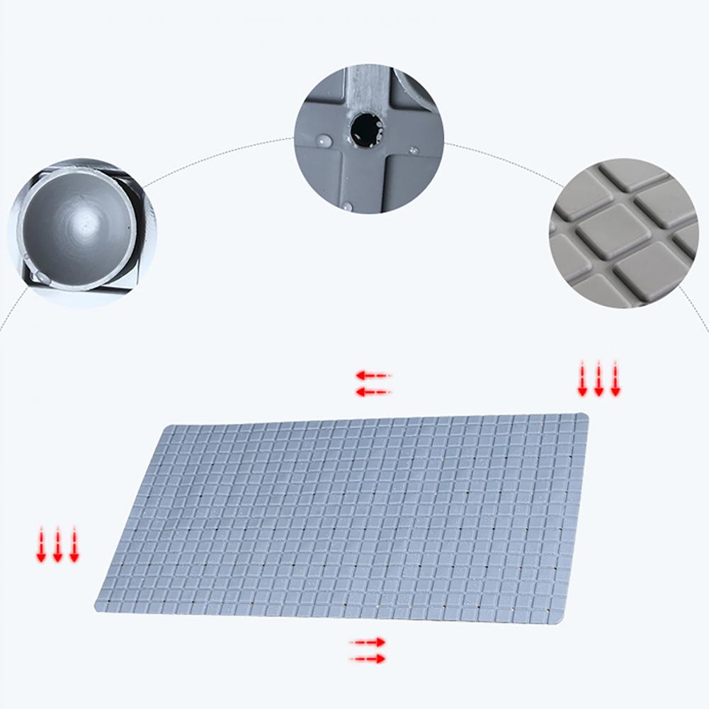 Floor Mat Massage Grid Floor Mat Anti-slid PVC Wide Application More Thicken Floor Cushion for Daily Use