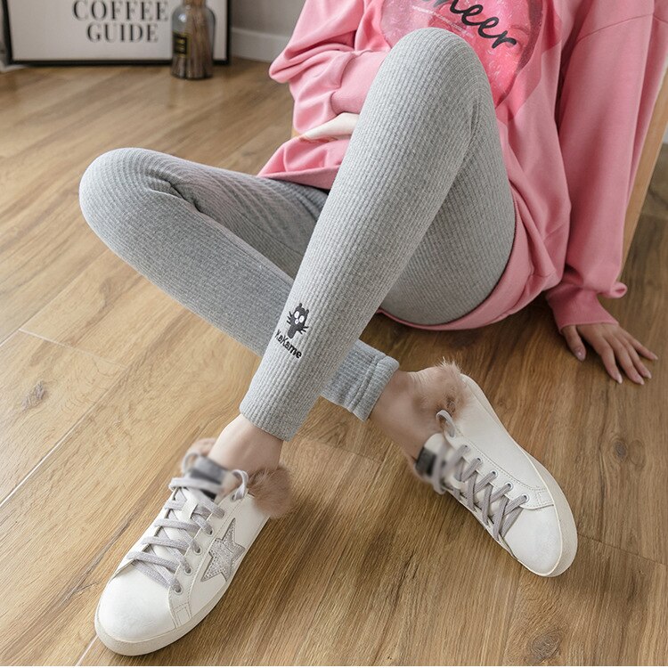 Mutterschaft Hosen Soft Slim Verstellbare Taille Schwangere Hosen Frauen Leggings Schwangerschaft Leggings Kleidung Hosen: Grau / XL