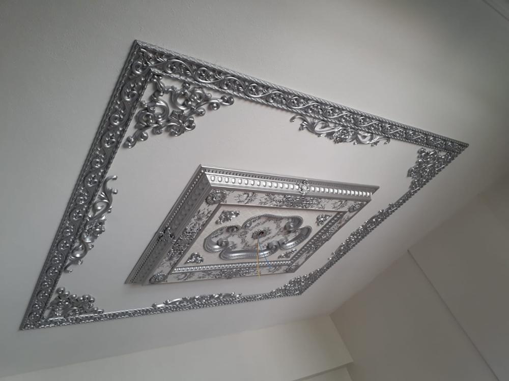 Decogold sølv palads loft hjørne tilbehør 41*26 cm dekoration boligindretning loft indretning palads loft dekoration