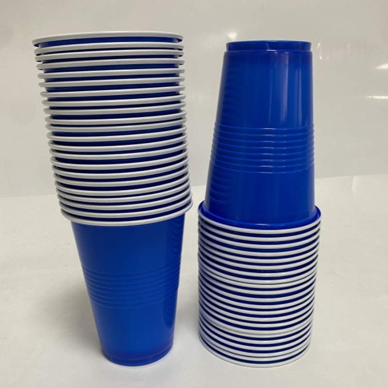 16-Ounce Plastic Party Cups In Rood (50 Pack) wegwerp Plastic Bekers Recyclebaar Rode Kopjes Met Vullen Lijnen Voor Drankjes, Bbq, Picknicks: Grey
