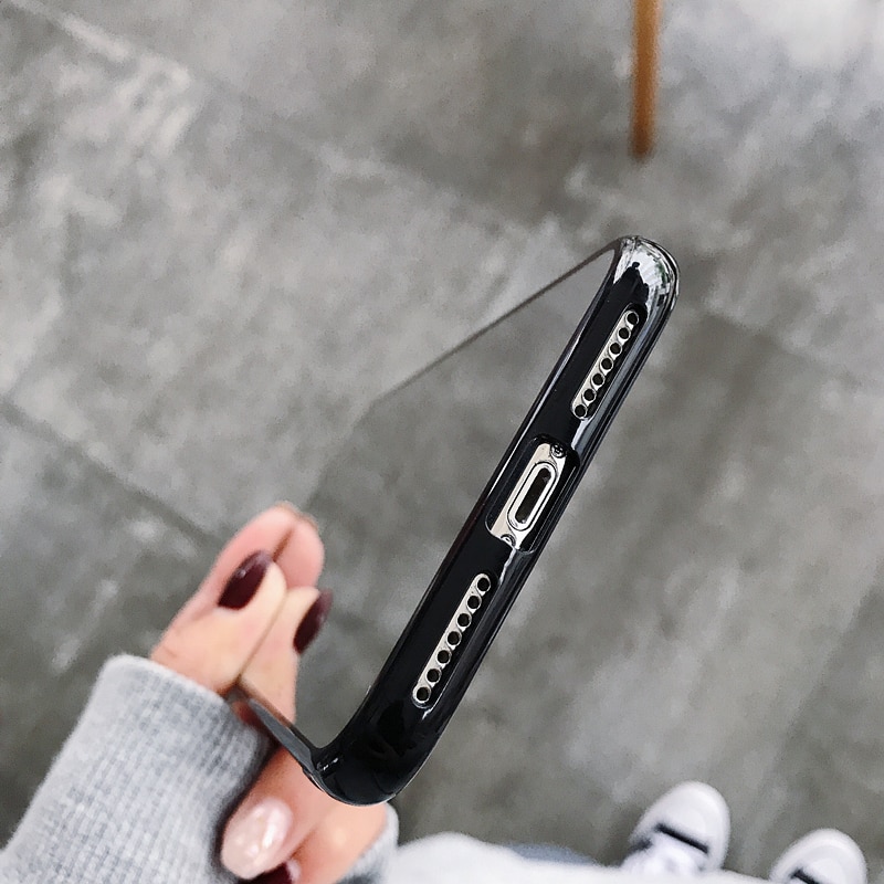 machen-hoch Spiegel praktisch hülle für iPhone 11 12 13 14 15 Profi Max 13Mini Stoßstangen schutz abdeckung für iPhone XS Max XR 7 8Plus Rücken tasche