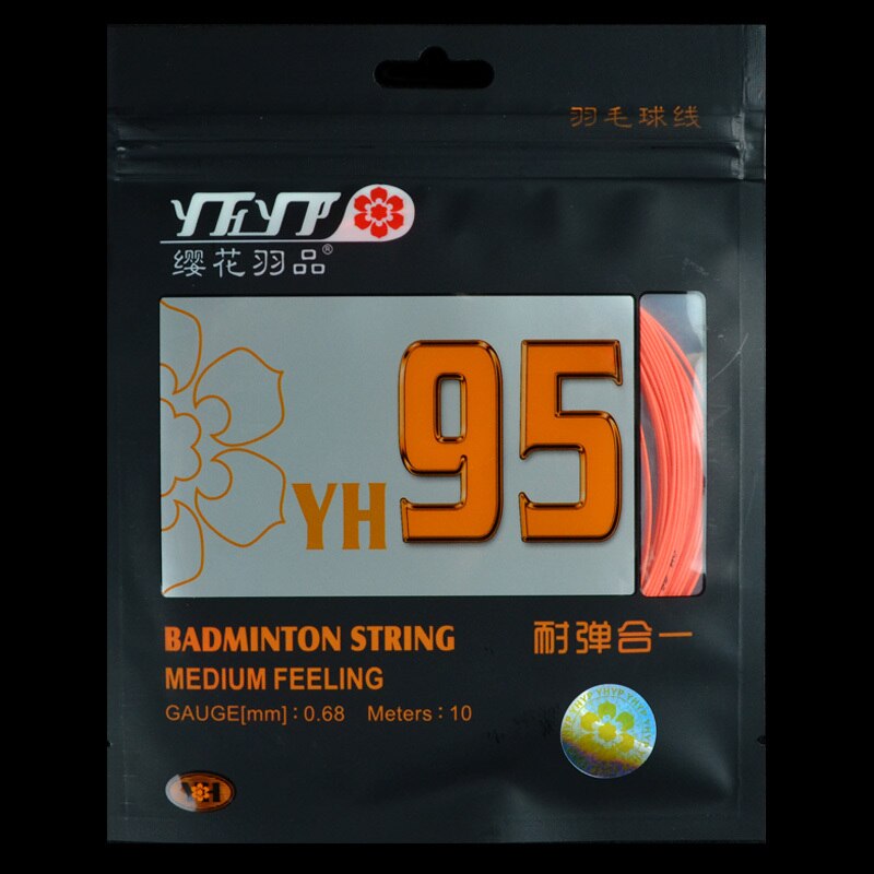 7 PCS Dezelfde als NBG95 Badminton String Medium Gevoel Hoge Veerkracht 0.68mm YH95 Racket Lijn L2092-7SPA: orange