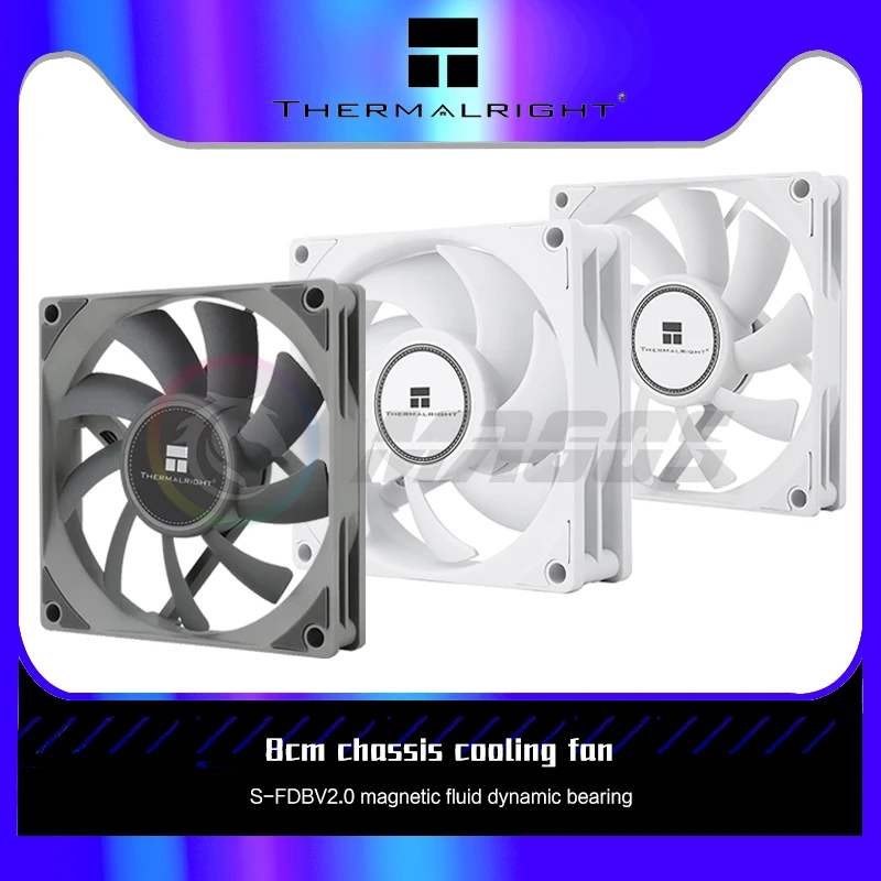 Thermalright TL-8015 80mm PC Computer Ultra Silent Cooling Fan ,CPU Radiator 4 Pin PWM 2200RPM Chassis system Fans