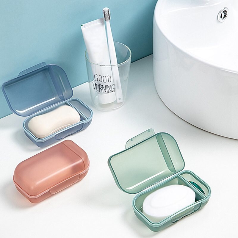 Mydło podróżne pudełko z pokrywką zamknięte pudełko na mydło przenośne pudełko na mydło wielofunkcyjne wielofunkcyjne pudełko robić przechowywania w łazience