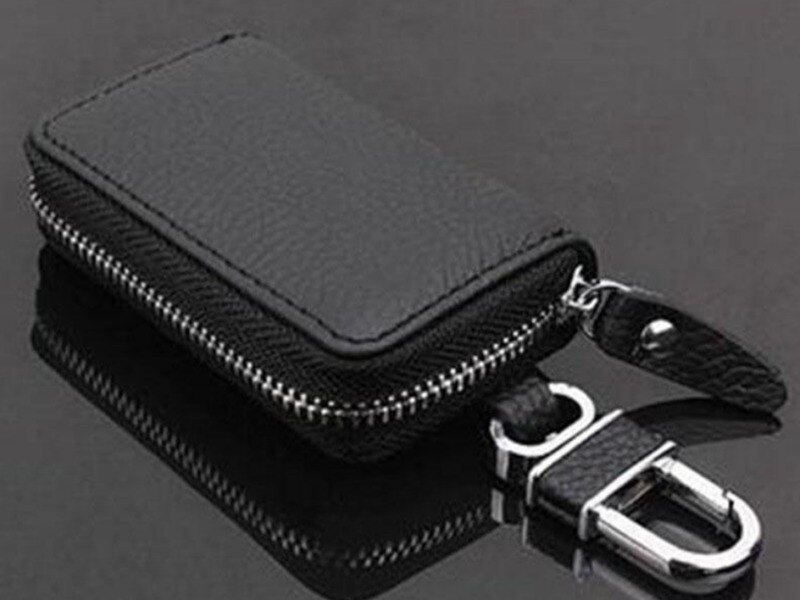 Männer Frauen Schlüssel Halter Kleiderbügel Fall Leder Schlüsselanhänger Tasche Tasche Auto Brieftasche Schlüssel Ring