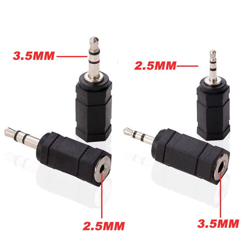 5 uds 6,35/6,5mm estéreo Mono macho a 3,5mm Audio estéreo/mono Jack hembra macho conector de clavija de Audio adaptador convertidor altavoz
