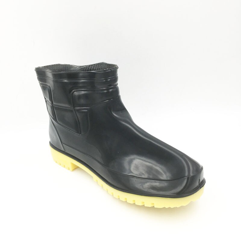 Aleafalling Men's Good Boots Farmland Labor Insurance Rubber Rain Boots Non-slip Wear-resistant Water Boots Rain Boots M046