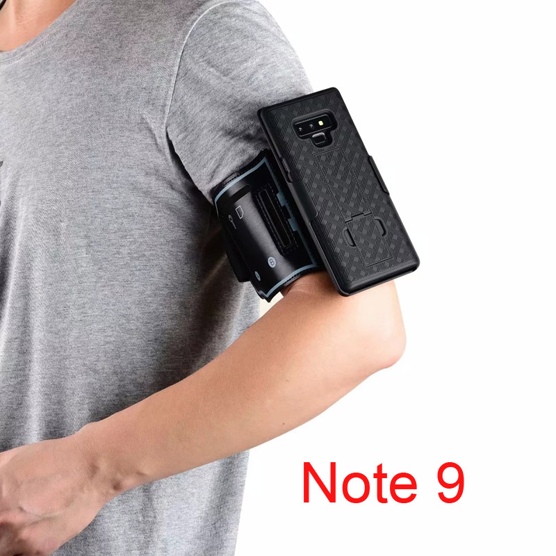 Sport Arm Band Wristband Case for Samsung Galaxy S10 5g S10+ Plus S10E Note 8 9 10+ Cover Gym Running Phone Holder Armband Case: Note 9 Armband