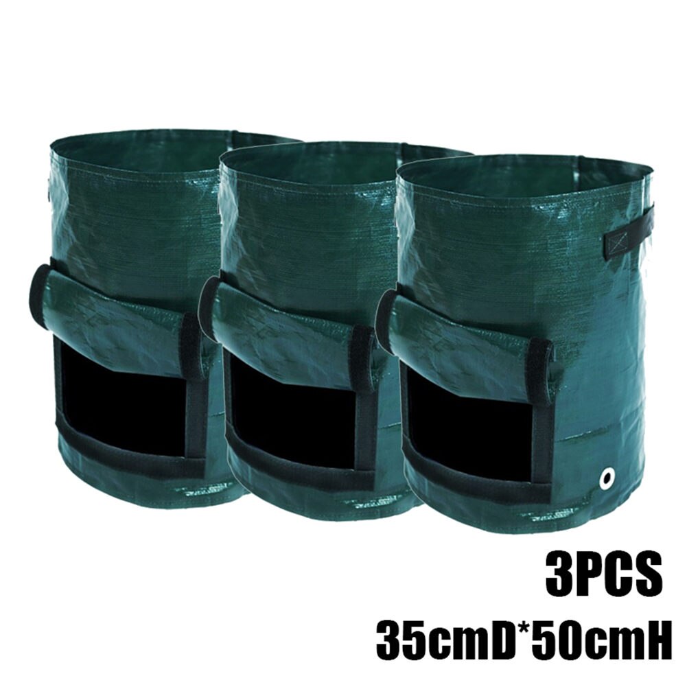 Worki robić uprawy ziemniaków sadzarki ogrodowe pomidory warzywne pojemniki na rośliny garnki H88F: 35cmD i 50cmH 3szt