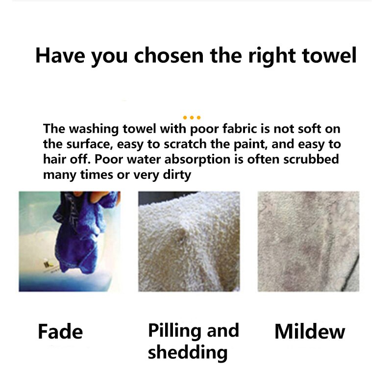 1/3/5 stk bilvask mikrofiber håndklæde ekstra blød bil rengøring tørre klud bil pleje klud detaljering auto vaske håndklæde aldrig ridse
