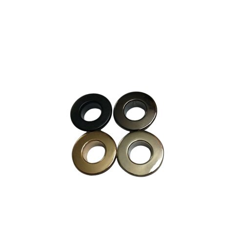 100sets/lot No Sew metal brass eyelets with washer 8mm*16mm round flat metal grommets 4color: Mixed color