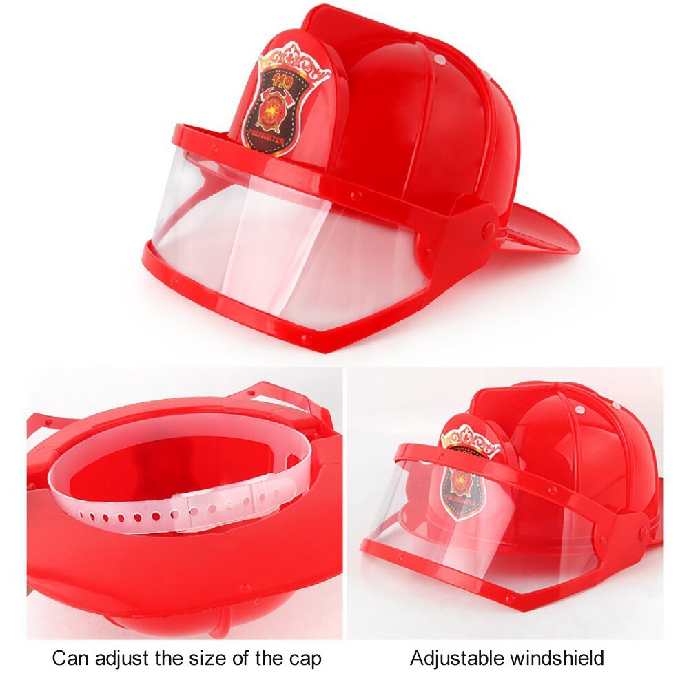 Educational Thinking Skills Little Kids' Fireman Costume Fireman Dress Up Cap Pretend Role Play Firefighter for Kids