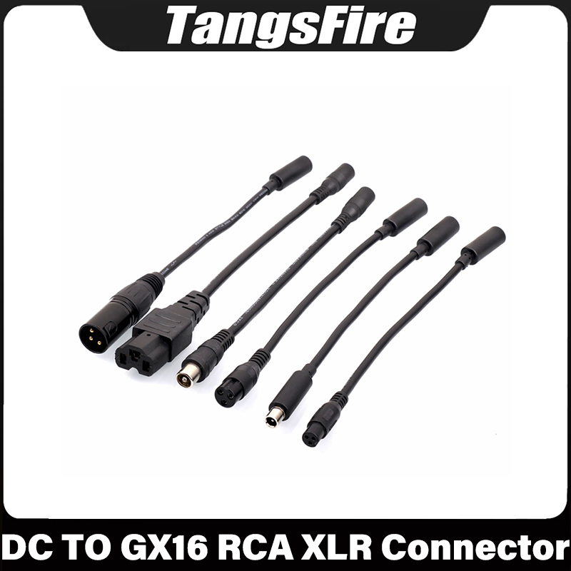 DC 5,5 MM Zu GX16-XLR-RCA-IEC-GX12-DC Stecker Kabel Adapter Für Elektrische Roller Fahrrad Auto Für Anhaltende Langlebige Stecker