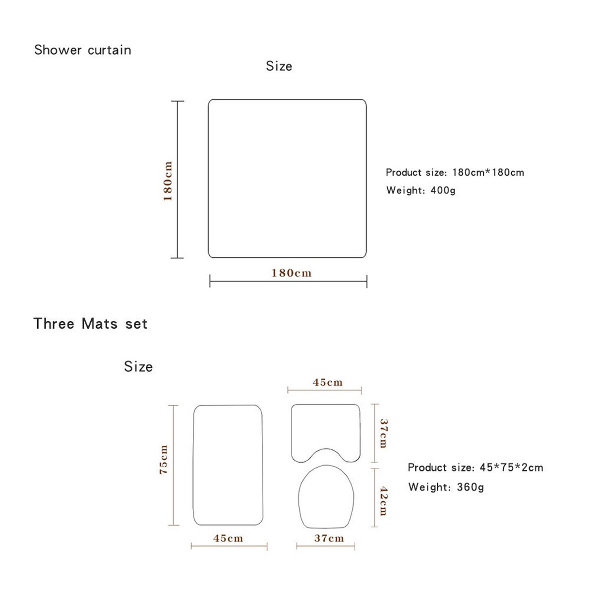 3 stuks/set van badkamer mat set antislip keuken badmat tapijt badkamer tapijt wasbare