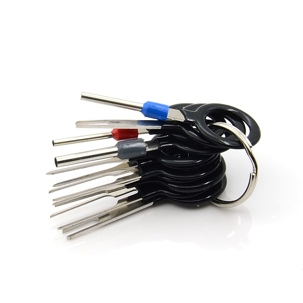 3pcs/lot car plug terminal removal tool kit car wire crimping connector puller kit keychain accessories