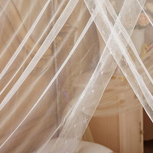 Moustiquaires en dentelle, moustiquaire, sans cadre, pour lit double, Queen size et King size, anti-poussière