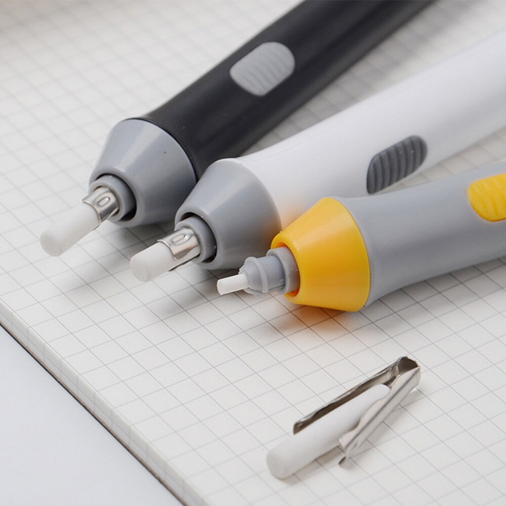Elektrische Radiergummi Bausatz Bleistift Radiergummi mit 22 Radiergummi Minen Batterie Betrieben Radiergummi Schreibwaren für Schüler