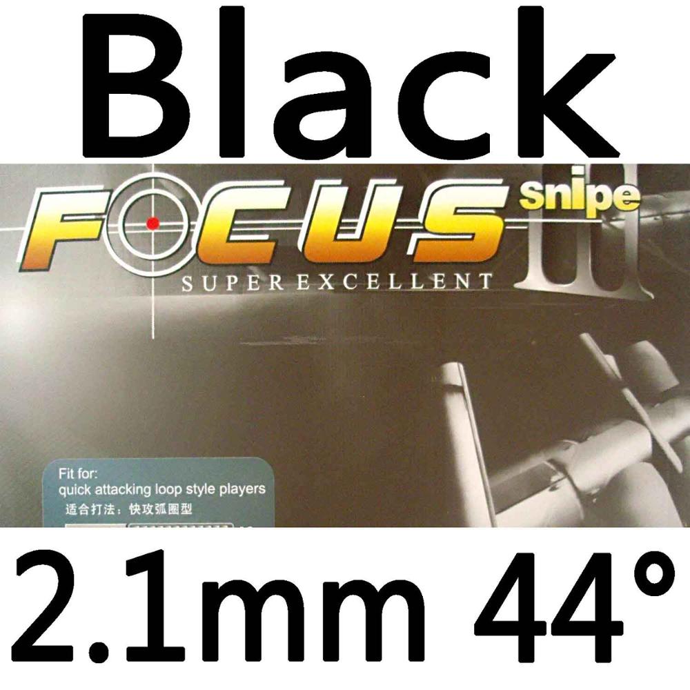 Guma do Tenisa Stołowego 729 Friendship FOCUS III FOCUS3 - Pips In - 2.1mm - H42/H44/H46: Czarny 2.1mm H44