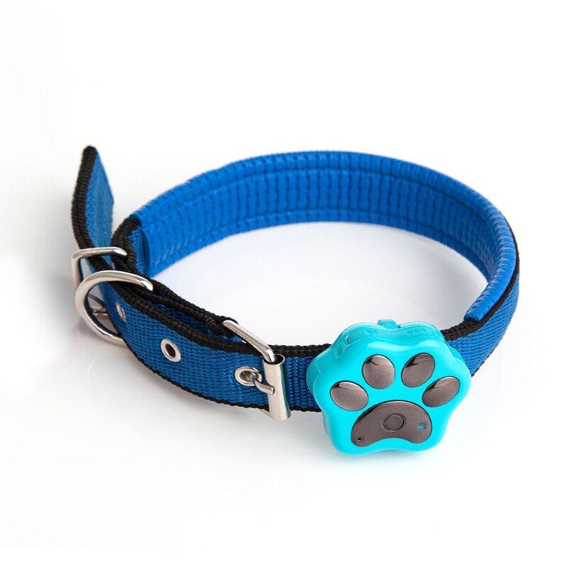 Gps Hond Smart Tracker Anti-Verloren Locator Kraag Huisdier Waterdichte Wifi Gsm Gprs Rf-V30 Positionering Lichtgewicht Hond Accessoires: Blue