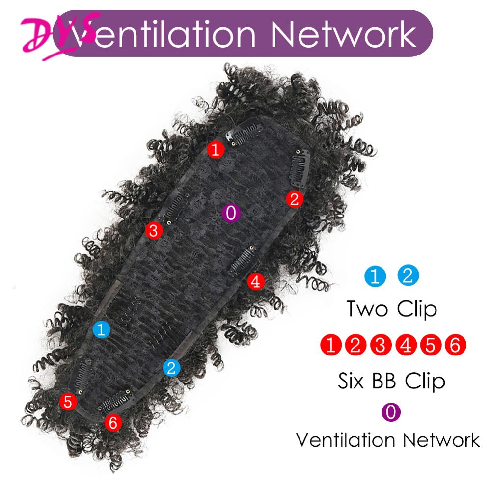 Afro Puff Ponytail With Bangs Afro Kinky Curly Synthetic Curly Mohawk Ponytail Clips in Hair Extension For Black women Hairpiece