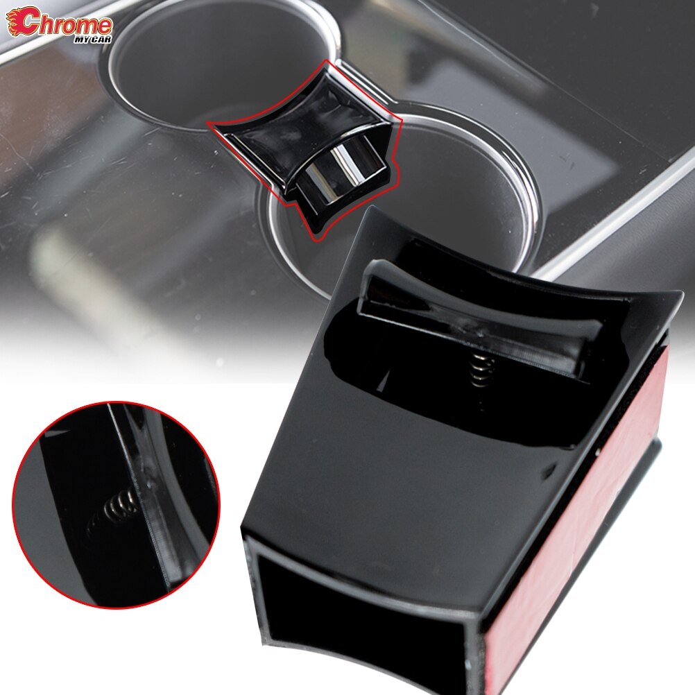 For Tesla Model Y 3 Cup Holder limiter Water Bottle Coffee Slot Slip Limit Phone Clip Modification Accessories