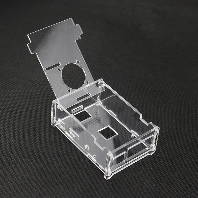 Voor Raspberry Pi 3 Model B +(Plus) acryl Case Transparante Doos Cover Shell + Koelventilator + Aluminium Koellichaam Voor Raspberry Pi 3 M